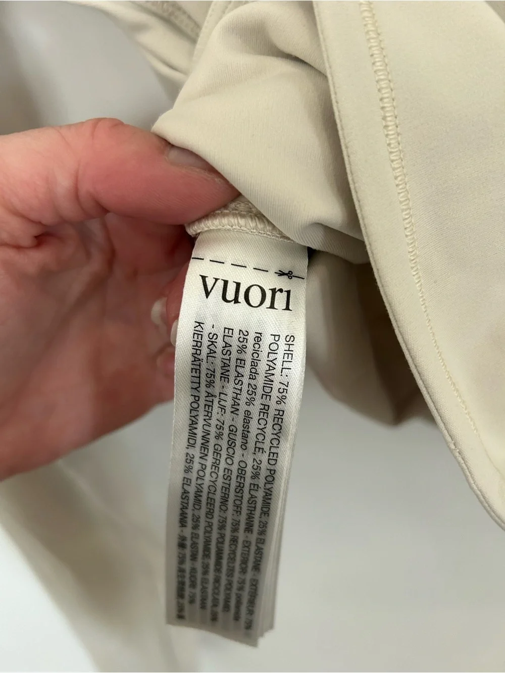 Vuori AllTheFeels Full Zip Jacket in Bone Size Medium - Picture 7 of 8